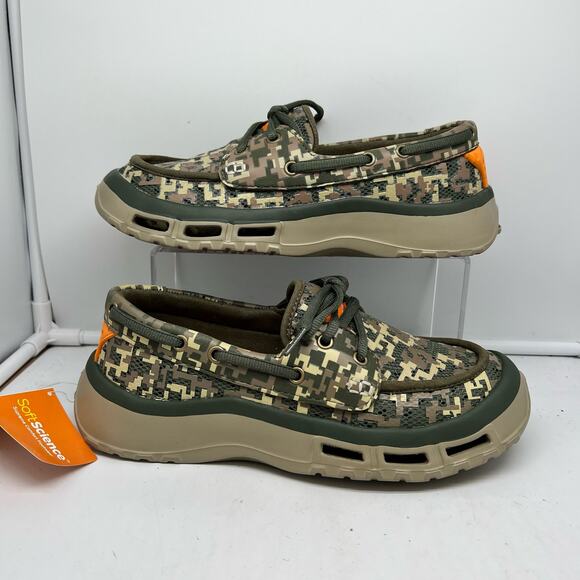 Soft Science Shoes Mens 8 Fishing Boat Fin 2.0 Camo Slip On Womens 10 - Picture 1 of 8